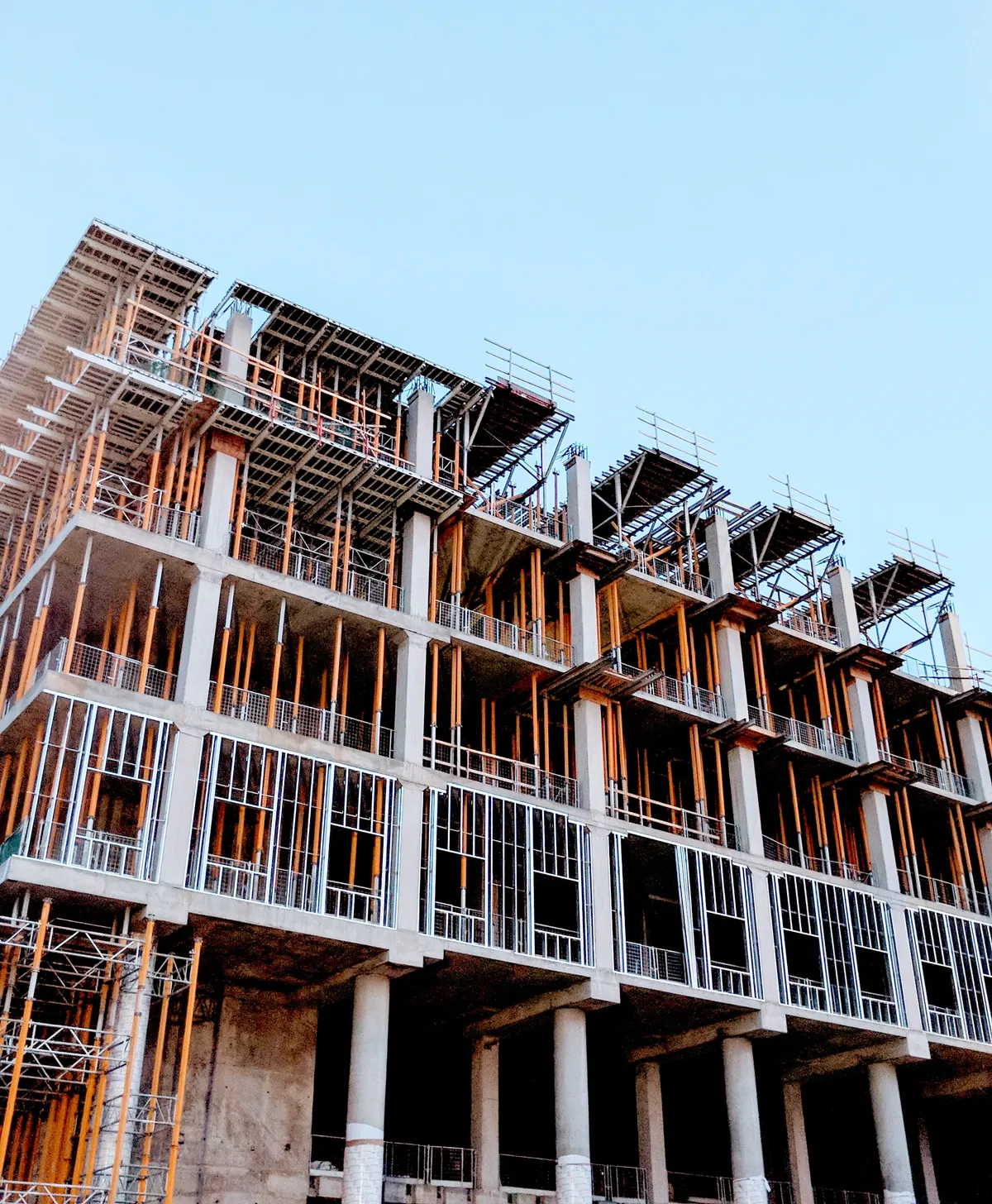 Multi-story commercial structure under construction